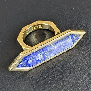 CC SKYE Gold Tone Blue Lapis Ring